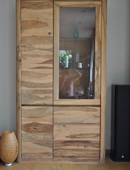 Wohnzimmerschrank/Vitrine "Toronto", Sheesham (Palisander), 109x40x209, absoluter "Hingucker" - Hannover