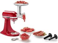 KitchenAid Fleischwolfaufsatz 5KSMMGA, Zubehör für KitchenAid-Küchenmaschine: Mini 3,3 Liter 5KSM3311X - Classic 4,3 Liter 5K45SS - Ultra Power 4,3 Liter KSM90 - Artisan 4,8 Liter: KSM125, KSM150, 5KSM156, 5KSM175PS, 5KSM185PS. Artisan 6,9 Liter...