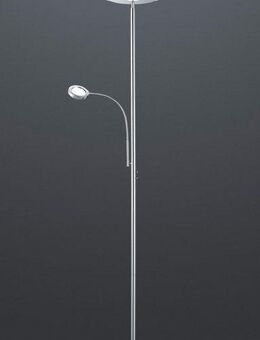 Reality Leuchten LED Stehlampe Ackbar, LED fest integriert, Warmweiß, Touchdimmer, Lesearm, Fluterschale kippbar, 1700 Lumen, 3000 Kelvin