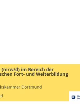 Fachdozent (m/w/d) im Bereich der kaufmännischen Fort- und Weiterbildung - Dortmund