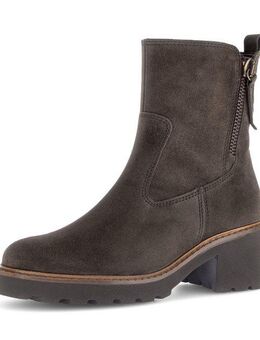 Gabor TUNIS Stiefelette, Blockabsatz, Herbstboots mit Zierreißverschluss außen, G-Weite
