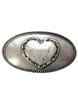 RETTUNGSRING by showroom 019° Gürtelschnalle Herz Oval Silber