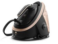 Philips Dampfbügelstation PerfectCare 7000 Series PSG7300/80, Schwarz/Gold, 1500 ml Wassertank, 2.850 Watt, OptimalTemp & TurboPower-Dampfmotor, 650 gr Dampfstoß