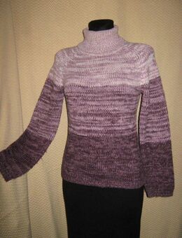 Stylisch * ausgefallen * Original Vintage * Rollkragen * Strick * Pullover "H&M" Gr. 34- 38/ XS- S * violett - lila * Melange * - Riedlingen