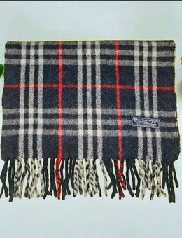 Original Vintage 90s Burberrys of London Schal mege edel, super weich Luxus pur Schwarz Rot - Langen (Hessen) Zentrum