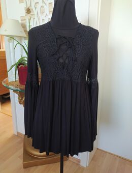 NEU Bluse Hemd Spitze Kleid Sommerkleid 38 M schwarz Tunika - Haan