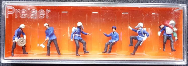 Preiser-Figuren in HO Feuerwehrmänner - neu OVP - Essen