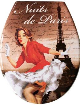 ADOB WC-Sitz Nuits de Paris, Absenkautomatik, zur Reinigung abnehmbar