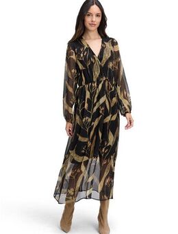 Cartoon Midikleid Damen Midikleid langarm