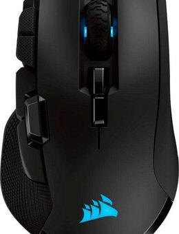 Corsair IRONCLAW RGB WIRELESS Rechargeable Gaming-Maus (Bluetooth, kabelgebunden, 1 dpi)