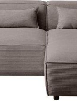 LeGer Home by Lena Gercke Ecksofa PIARA XXL, Big-Sofa, Cord, Leinenoptik o. Strukturstoff, L-Form, wahlweise Ottomane rechts/links, Kedernaht, extra tiefe Sitzfläche