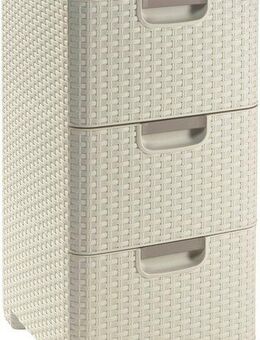 Curver Kommode Schubladenturm STYLE, creme