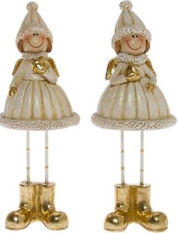 Myflair Möbel & Accessoires Weihnachtsfigur Winterkinder, Weihnachtsdeko (Set, 2 St), Höhe je ca. 18 cm