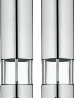 WMF Salz-/Pfeffermühle elektrisch, (2 Stück), elektrische Gewürzmühle mit Keramikmahlwerk