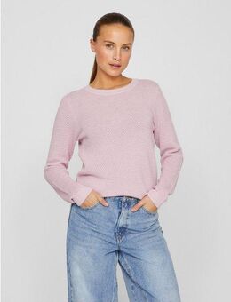Vila Rundhalspullover VIDALO O-NECK L/S KNIT TOP- NOOS