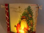 Stimmungs- Windlicht "Weihnachtsmann unterwegs" handmade NEU - Erkelenz