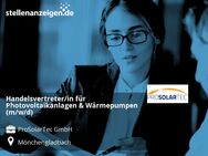 Handelsvertreter/in für Photovoltaikanlagen & Wärmepumpen (m/w/d) - Mönchengladbach