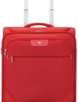 RONCATO Handgepäck-Trolley Joy Carry-on, 55 cm, erweiterbar, rot, 4 Rollen, Weichgepäck-Koffer Reisegepäck mit Volumenerweiterung und TSA Schloss
