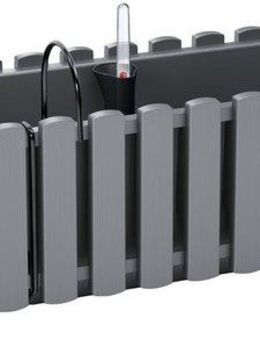 Prosperplast Balkonkasten Boardee Fence W, BxTxH: 58x18x16,2 cm, Inkl. Bewässerungsset und Metallhaken