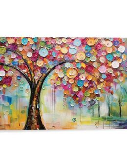 Reinders! Deco-Panel Mehrfarbiger Baum, Wohnzimmer - Mehrfarbig - MDF - Wald - 118x70 cm