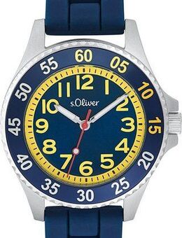 s.Oliver Quarzuhr 2033506, Armbanduhr, Kinderuhr, analog, Silikonarmband, Geschenkidee