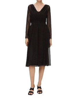 s.Oliver BLACK LABEL Meshkleid mit Smoke-Detail