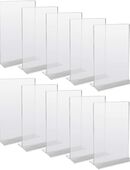 HMF 10x Acryl Tischaufsteller gerade DIN A6 #46920-10 in 75217