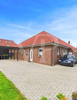 Modern, kompakt, durchdacht - Doppelhaushälfte mit Ausbaupotenzial & Carport am Stadtrand von Norden - Norden