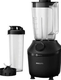 Philips Standmixer HR2041/41 3000 Series, mit ProBlend-Technologie, 450 W, 1,9L-Behälter und 1 Geschwindigkeitsstufe + Impulseinstellung, Schwarz
