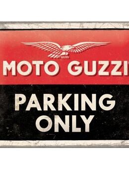 Tolles Blechschild Motiv: Moto Guzzi Parking Only Motorrad Biker - München