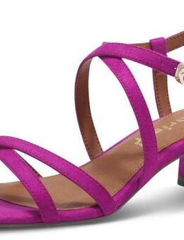 Tamaris Sandalette, Sommerschuh, Sandale, Blockabsatz, mit feinen Riemchen