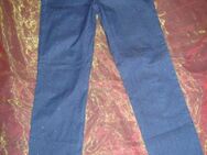 NEU * Ausgefallen * edel * Blumen * Blüten * Flower- Power * Stickerei * Röhren * Jeans- Hose "ESCADA" Original * Gr. 32- 34 * 26 * XS * blau * - Riedlingen