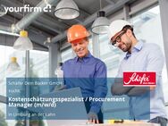 Kostenschätzungsspezialist / Procurement Manager (m/w/d) - Limburg (Lahn)