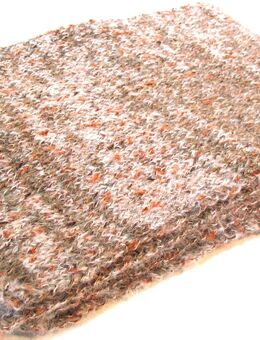 Schal Wolle - hellbraun-beige-rost meliert - gestrickt Handarbeit -NEU - Biebesheim (Rhein)