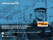 Mitarbeiter (m/w/d) im Prüflabor / Qualitätssicherung in Vollzeit - Graben-Neudorf