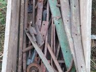 Kiste mit alten Eisen Beschläge Türbänder Eisenteile - Überlingen Zentrum