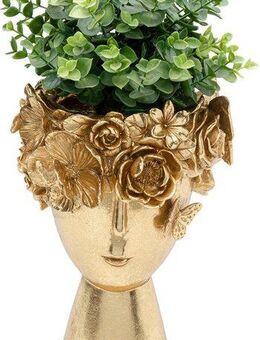 Kare Design Dekovase Deko Vase Flowercrown Gold 20cm