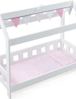 CHIC2000 Puppenbett Stars Grey, mit Bettdecke und Kopfkissen