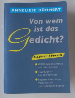 Von wem ist das Gedicht? Nachschlagewerk - Münster