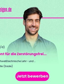 Dozent für die Zerstörungsfreie Werkstoffprüfung (m/w/d) - Halle (Saale)