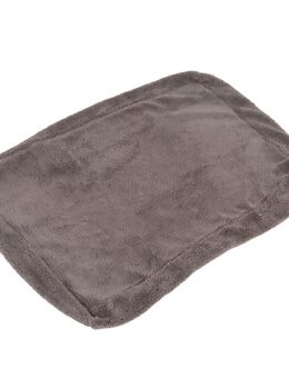TIAKI Orthopädische Hundematratze Outdoor - Ersatzbezug Plüsch, grau