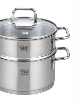 Elo Dampfgartopf, Edelstahl 18/8 (1-tlg), Dampfkochtopf, Ø 18 cm, Induktion
