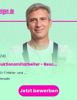 Produktionsmitarbeiter (m/w/d) - Beschichtungstechnik - Schmölln