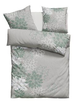 Home affaire Bettwäsche Susan in Gr. 135x200 oder 155x220 cm, Polycotton recycelt, 2 teilig, in verschiedenen Qualitäten, romantische Bettwäsche mit Blumen