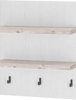 Home affaire Küchenregal Florenz, Wandboard in Pinie Weiß, Hängeregal, Wandregal, im Landhausstil, Breite 60 cm, 28 mm starker Ablageboden