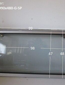 universal Wohnwagenfenster ca 99 x 48 zB Fendt / Tabbert mit Rahmen gebraucht - Sonderpreis - Schotten Zentrum