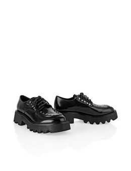 Marc Cain Sports Check It Up! Schnürschuh Chunky Sneaker, Mokassin, Schnürer mit Plateausohle