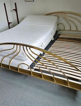 Messing Doppelbett mit 2 Lattenrosten (ohne Matratzen) - Oberhausen