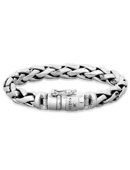 Kuzzoi Armband Herren Gliederarmband Robust Rund 925 Silber
