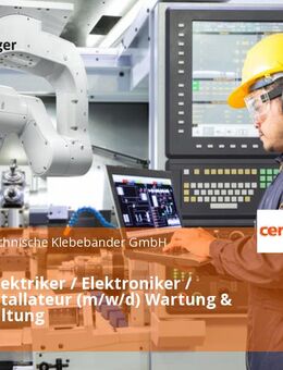 Betriebselektriker / Elektroniker / Elektroinstallateur (m/w/d) Wartung & Instandhaltung - Wuppertal